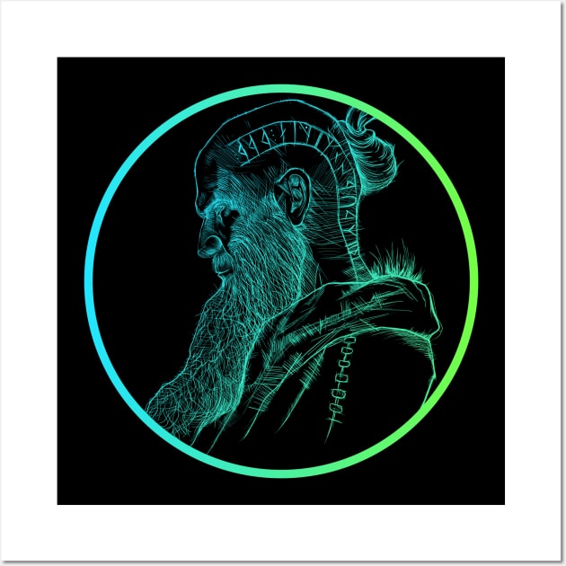 Floki Electric fade style Wall Art by DanielVind